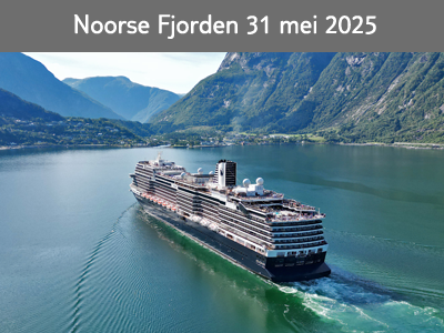 Klik hier voor alle informatie over onze eigen begeleide cruise naar de Noorse Fjorden 31 mei 2025